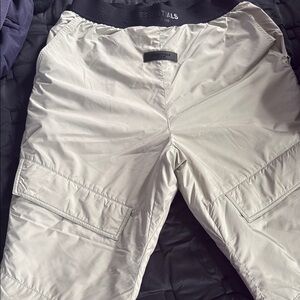 Essentials Gray Cargo Pants Relaxed Fit